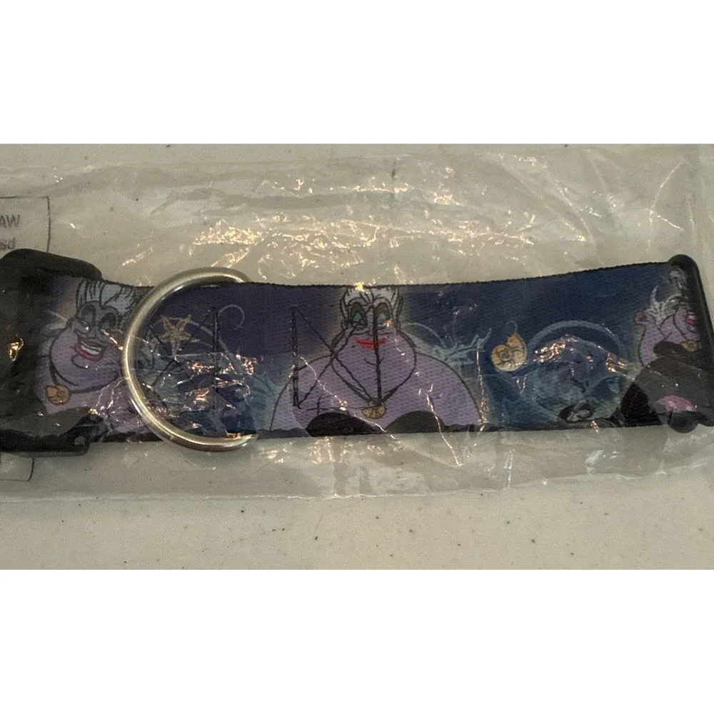 Buckle Down Plastic Clip Dog‎ Collar Ursula Wide-Med The Little Mermaid